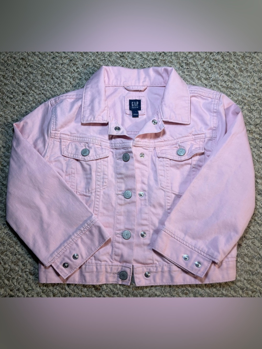 GAP Girls Light Pink Denim Jacket